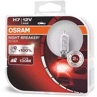 H7 OSRAM Night Breaker Silver Globes Bulbs (Twin Pack) 3200K 64210NBS-HCB • $39.95