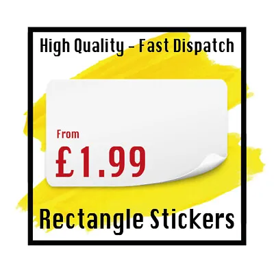 LOGO Printed Rectangle Stickers - Custom Logo Labels - Postage - Personalised • £303