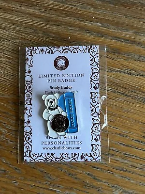 Charlie Bears Pin Badge Study Buddy Limited Edition To 300 • £15