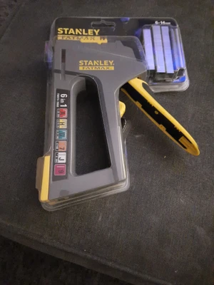£23.99 • Buy STANLEY FATMAX STAPLER 6 In 1 Hand Staple Cable Tacker Brad Nail Gun FMHT6-70868