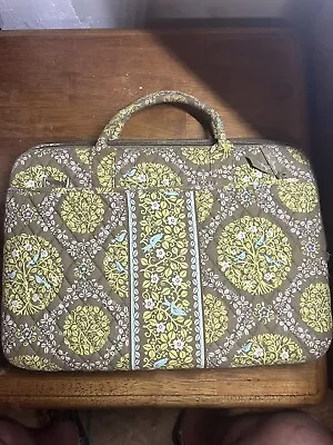 VERA BRADLEY Brown /Green 17  Laptop Hard Padded “Sitting In A Tree” Retired CPU • $20.96