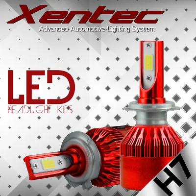 XENTEC 38800LM 388W H7 CREE LED Headlight Kit 6000K XENON White Bulbs Pair • $22.99