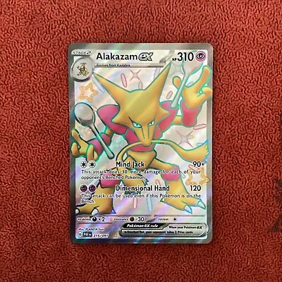 Alakazam Ex 215/091 Shiny Ultra Rare Scarlet & Violet Paldean Fates Near Mint NM • $3.90