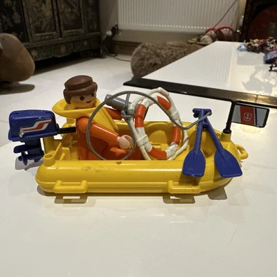 £5.75 • Buy PLAYMOBIL Small Yellow Dinghy Rescue Boat And Figure Set