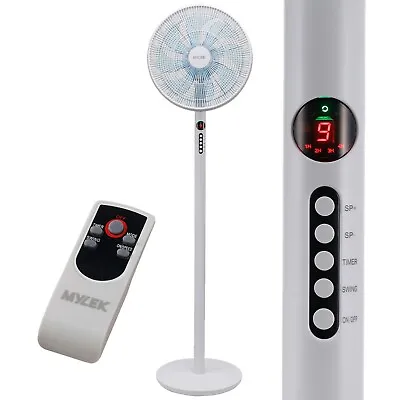 £69.99 • Buy Mylek Pedestal Fan Remote Control Oscillating Floor Free Standing 3 Speed 14 