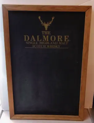 Vintage Chalkboard 22  X 15  Blackboard  The Dalmore Scotch Whiskey  Wood Frame • $49.99