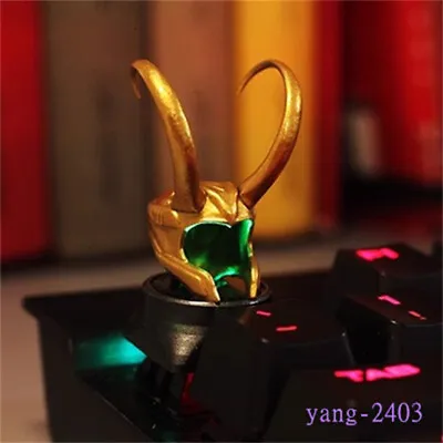 Marvel Loki Helmet Mechanical Keyboard Resin Handmade Personalized Gift Keycap • $84.21