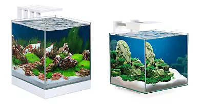 Ciano Nexus Pure Cube Aquarium With LED Light 15 Litre 25 Litre Nano Fish Tank • £64.89