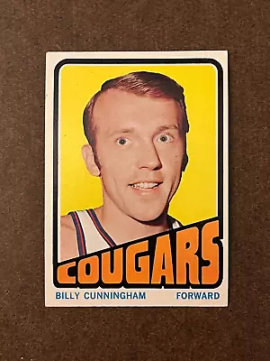 1972-73 Topps - #215 Billy Cunningham Cougars Excellent EX (Set Break) • $0.99