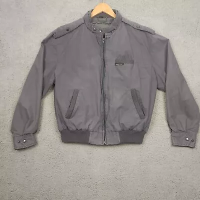 Members Only Jacket Size 44 Mens Vintage Gray Bomber Jacket By Europe Craft • $25
