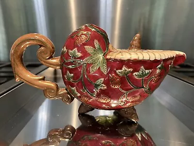 Vintage Oriental Accent Inc Hand Painted Berry Design Asian Teapot  • $54.99