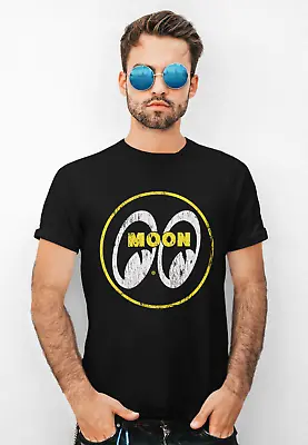 Moon Eyes Logo T-Shirt Sizes S-2xl Rockabilly Shirt Hot Rod Shirt   • $21.99