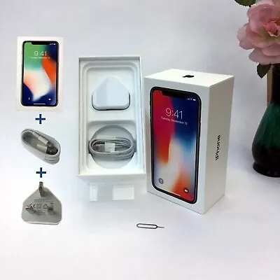 Original IPhone X Box Only With Accessories Silver Space Gray 64GB 256GB • £11.99