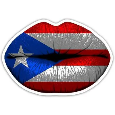 £3.87 • Buy Gift Sticker : Lips Puerto Rican Flag Rico Expat Country