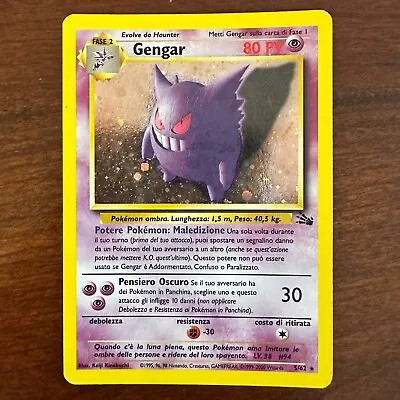 Italian Gengar 5/62 Holo Rare Fossil Pokemon Card • $29.99