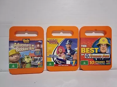 3 X Kids DVDs Bob The Builder Fireman Sam Lazy Town • $19.95