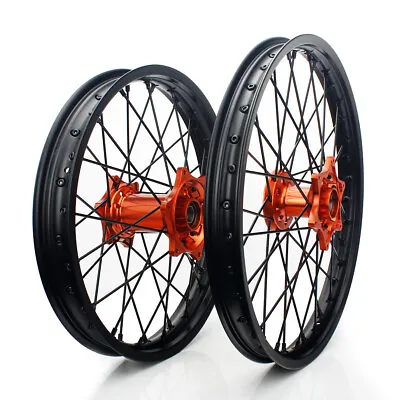 21  + 19  MX Wheel Rims Set For XC-F SX XCW XC SXF 125-540 250 350 450 2003-2023 • $420