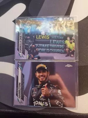 2020 F1 Topps Chrome Lewis Hamilton #174 #100 Bundle Base Mercedes AMG Petronas  • £25