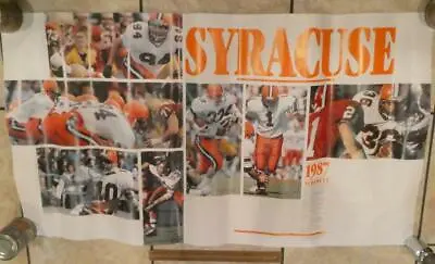 $12.95 • Buy 1987 Syracuse University Football Team Poster MacPherson Daryl Johnson Frase !