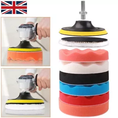 9x 6'' Inch 150mm Car Polisher Polishing Pads Drill Sponge Buffer Waxing Buffing • £8.69