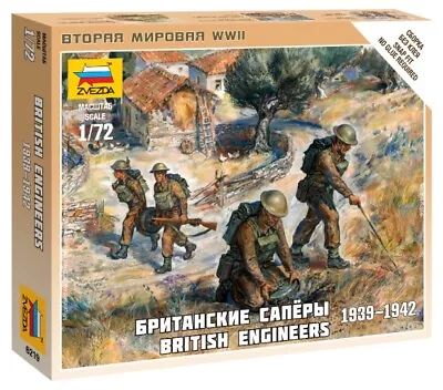 £6.25 • Buy Zvezda 1/72 British Engineers # 6219 - Plastic Model Figures