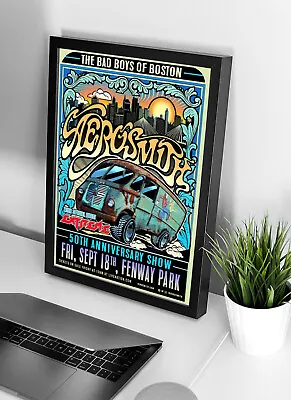 $14.89 • Buy Aero-smith Fenway Park Concert Poster, Fan Gift