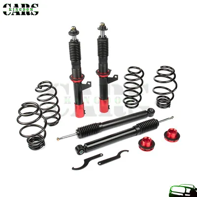 4x Coilovers Shock Suspension Spring Kits Adj Height For VW Jetta Golf GTI R MK6 • $256.20