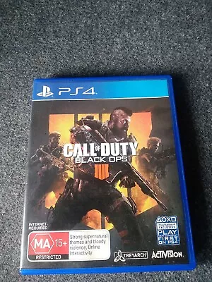 Call Of Duty  Black Ops 4 :  PlayStation 4  • $14.95