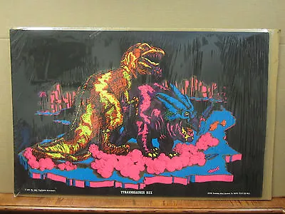 Vintage 1971 Tyrannosaurus Rex Blacklight Poster  3681 • $14.99