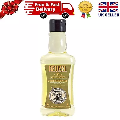 Reuzel 3in1 Tea Tree Shampoo Conditioner And Body Wash 350ml • £12.29