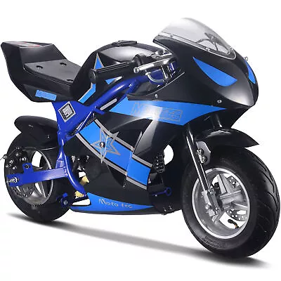 MotoTec Gas Pocket Bike GT 49cc 2-Stroke Blue • $459