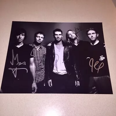 MAROON 5 BAND Signed Autographed 11X14 ADAM LEVINE +4 BECKETT BAS LOA AA02187 • $399.99