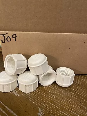 Charlotte 1” D-2466 Pvc-1. Lot Of 6. PVC Threaded Cap 1” • $18.99