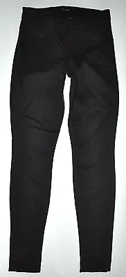 J Brand Super Skinny Mid-Rise Black Legging Jean Style Pants Sz 25 X 30 Stretch • $31.49