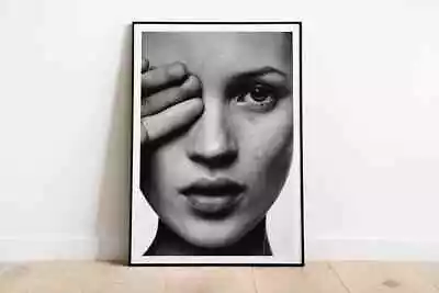 Kate Moss Black And White Poster Premium Quality Choose Your Size • £13.34