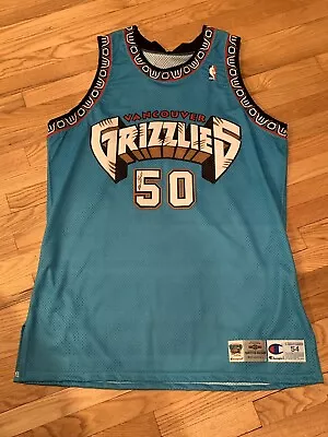 Vintage 1995-96 Bryant Reeves Vancouver Grizzlies Champion Jersey Size 54  • $2999.99