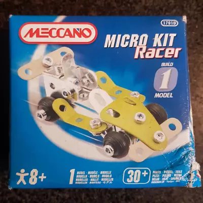 Meccano Micro Kit Racer Metal Model Car Kit New • £8.99