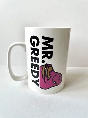 Mr. Men Mr. Greedy Large Tea/Coffee Mug With Biscuit Shelf (2017) - Very Good! • £6.25