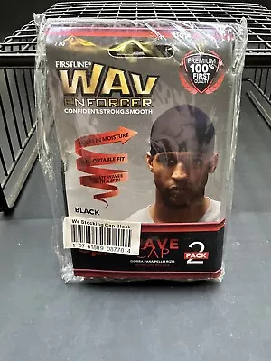 2 Pack Firstline WAV Enforcer Spin Wave Cap Black 770 • $1