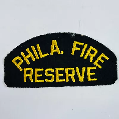 $10.52 • Buy Philadelphia Fire Department Reserve Pennsylvania PA Felt Patch E1