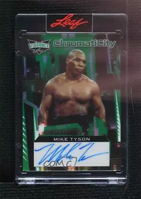 $42 • Buy 2023 Leaf Vibrance ChromatiCity Green Prismatic 6/8 Mike Tyson #CC-MT1 Auto
