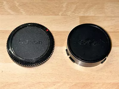 Canon FD Body Cap And Rear Lens Cap Genuine • £4.50