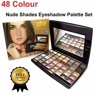£7.89 • Buy Saffron 48 Colour Nude Shades Eyeshadow Palette Make Up Gift Set Boxed