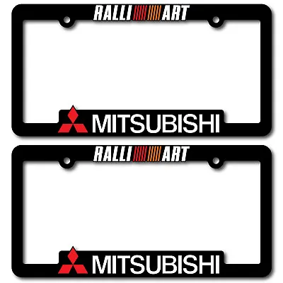 MITSUBISHI-License-Plate-Frames-RALLIART-EVO-Lancer-Evolution-X-2-3-4-5-6-7-8-9 • $18.95