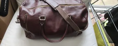 John Lewis Made In Italy Large Leather Holdall Brown • £124.99