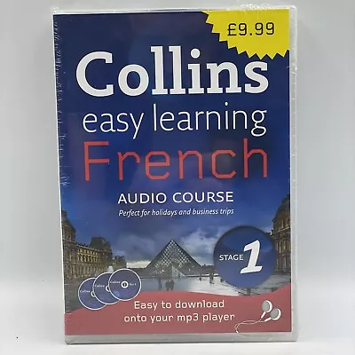 Collins Easy Learning French [CD] 3 Audio Discs • 48 Page Booklet • New Sealed • £7.99
