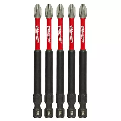 #2 Philips Shockwave 3-1/2 In. Impact Duty Steel Driver Bits (5-Pack) • $12.18