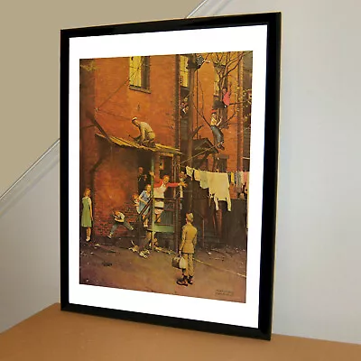 Norman Rockwell Homecoming GI Poster Print Wall Art 18x24 • $28.80