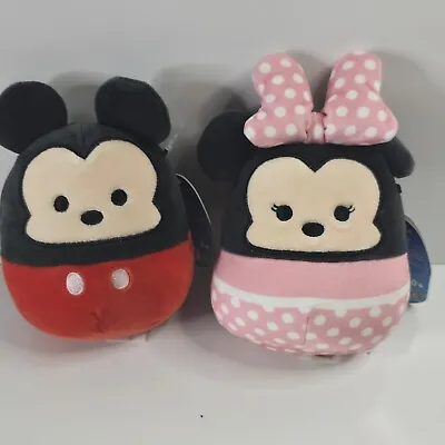 Disney Mickey & Minnie Mouse Squishmallow Set Mini 5  LIMITED EDITION • $25