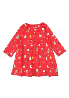 Baby Girls Red Christmas Dress 9-12 Months • £7.99